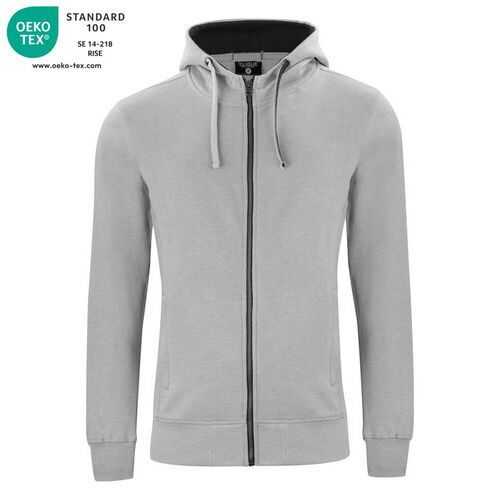 Sudadera  Mod. CLASSIC HODDY FULL ZIP Gris jaspeado (95) Talla XL