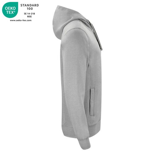 Sudadera  Mod. CLASSIC HODDY FULL ZIP Gris jaspeado (95) Talla XL