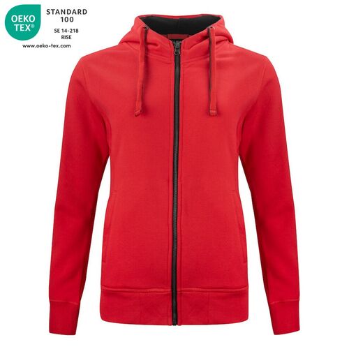 Sudadera Mod. CLASSIC HOODY FILL ZIP LADIES Rojo (35) Talla XXL