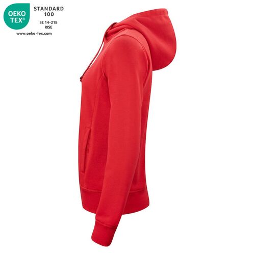 Sudadera Mod. CLASSIC HOODY FILL ZIP LADIES Rojo (35) Talla XXL