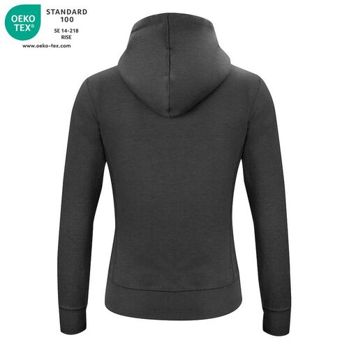 Sudadera Mod. CLASSIC HOODY FILL ZIP LADIES Antracita jaspeado (955) Talla XL