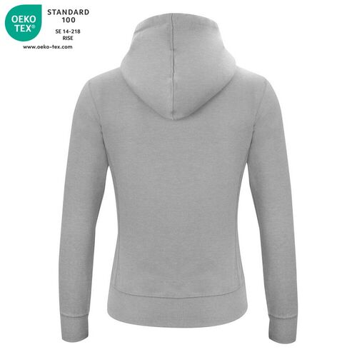 Sudadera Mod. CLASSIC HOODY FILL ZIP LADIES Gris jaspeado (95) Talla XS