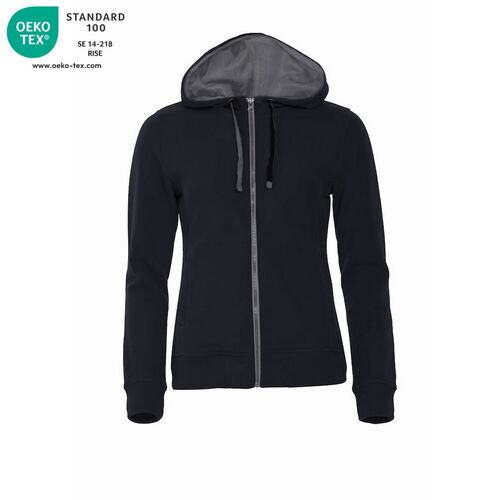 Sudadera Mod. CLASSIC HOODY FILL ZIP LADIES Negro (99) Talla S