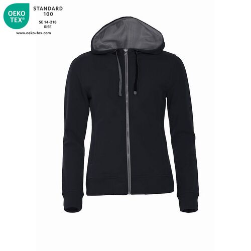 Sudadera Mod. CLASSIC HOODY FILL ZIP LADIES Negro (99) Talla XL