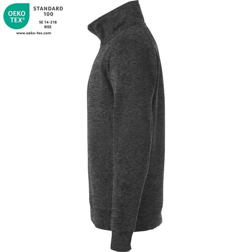 Sudadera de media cremallera Mod. HALF ZIP Antracita jaspeado (955) Talla S