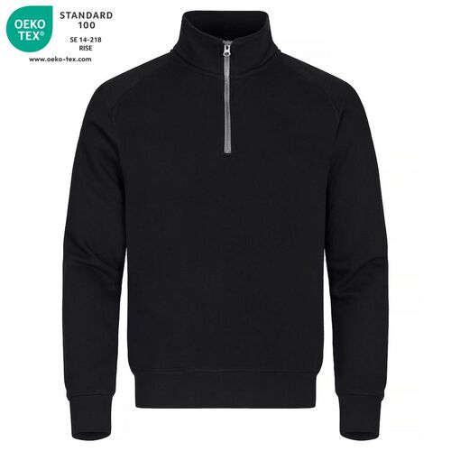 Sudadera de media cremallera Mod. HALF ZIP Negro (99) Talla 3XL