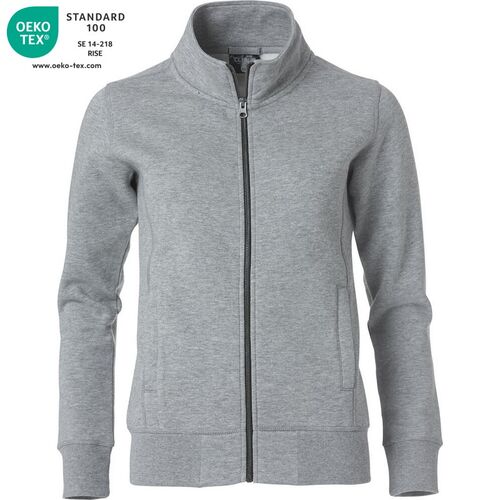 Sudadera con cremallera Mod. CLASIC CARDINGAN Gris jaspeado (95) Talla M