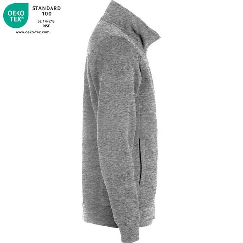Sudadera con cremallera Mod. CLASIC CARDINGAN Gris jaspeado (95) Talla M