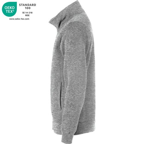 Sudadera con cremallera Mod. CLASIC CARDINGAN Gris jaspeado (95) Talla XL