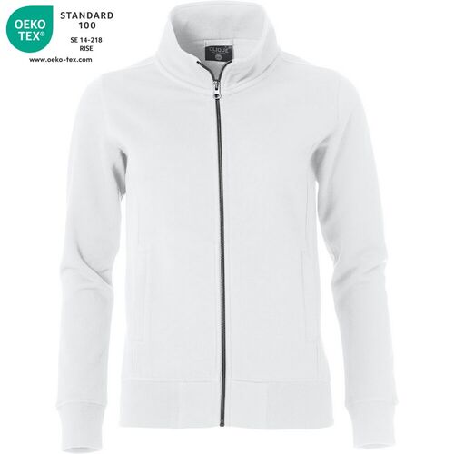 Sudadera con cremallera de seora Mod. CLASSIC CARDIGAN LADIES Blanco (00) Talla XS