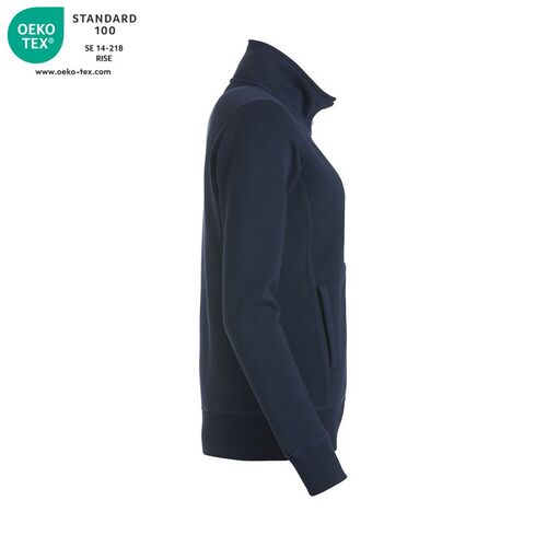 Sudadera con cremallera de señora Mod. CLASSIC CARDIGAN LADIES Azul oscuro (580) Talla XXL