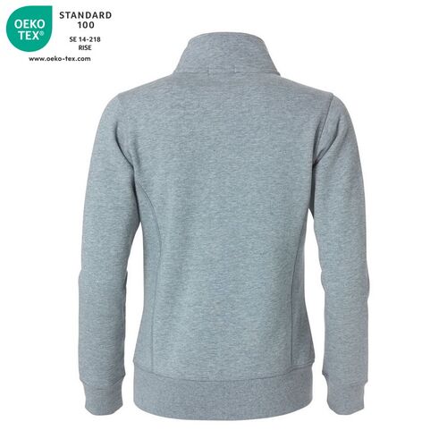 Sudadera con cremallera de seora Mod. CLASSIC CARDIGAN LADIES Gris jaspeado (95) Talla XS