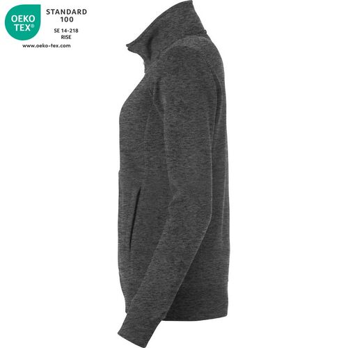 Sudadera con cremallera de seora Mod. CLASSIC CARDIGAN LADIES Antracita jaspeado (955) Talla XS