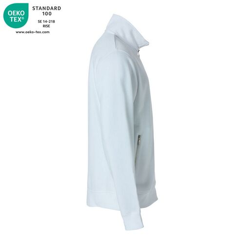 Sudadera con cremallera Mod. CLASSIC FT JACKET Blanco (00) Talla XS