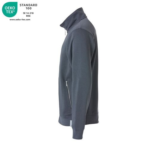 Sudadera con cremallera Mod. CLASSIC FT JACKET Gris (90) Talla XS