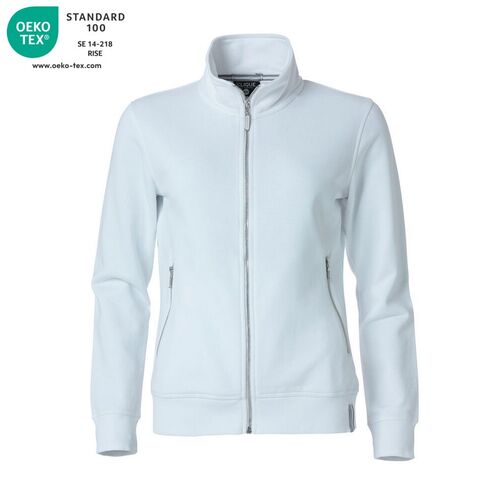 Sudadera con cremallera de seora Mod. CLASSIC FT JACKET LADIES Blanco (00) Talla M