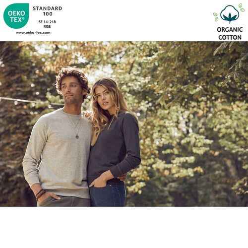Sudadera Mod. ORGANIC COTTON ROUNDNECK (925) Nature Melange Talla XS