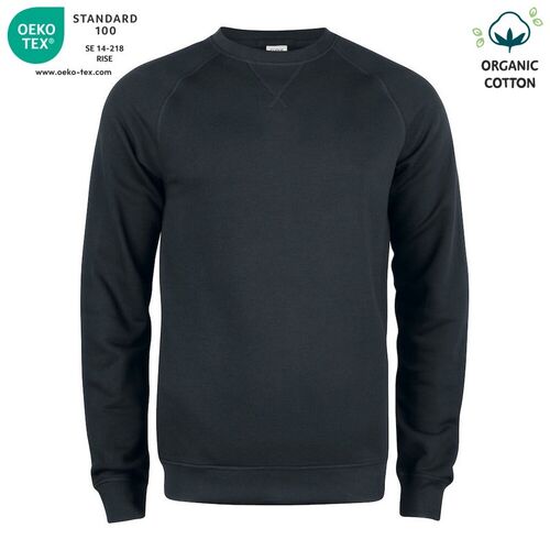 Sudadera Mod. ORGANIC COTTON ROUNDNECK Negro (99) Talla L