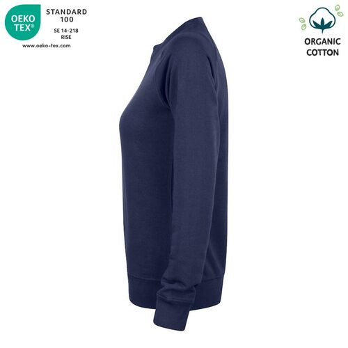 Sudadera Mod. ORGANIC COTTON ROUNDNECK LADIES Azul oscuro (580) Talla L