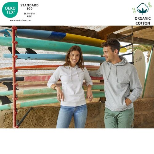 Sudadera Mod. ORGANIC COTTON HOODY (925) Nature Melange Talla 3XL