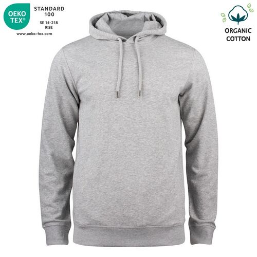 Sudadera Mod. ORGANIC COTTON HOODY Gris jaspeado (95) Talla M