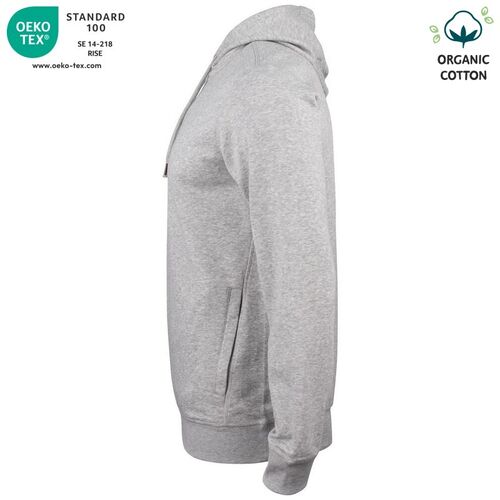 Sudadera Mod. ORGANIC COTTON HOODY Gris jaspeado (95) Talla M
