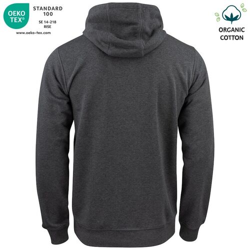 Sudadera Mod. ORGANIC COTTON HOODY Antracita jaspeado (955) Talla L