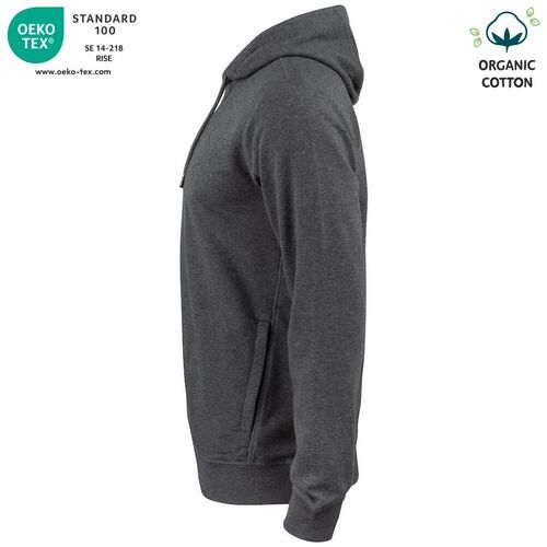 Sudadera Mod. ORGANIC COTTON HOODY Antracita jaspeado (955) Talla L