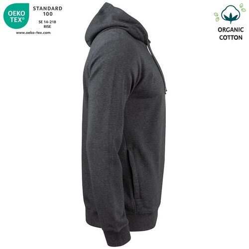 Sudadera Mod. ORGANIC COTTON HOODY Antracita jaspeado (955) Talla L