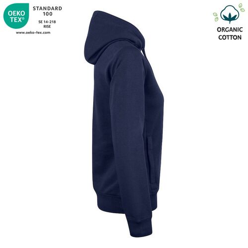 Sudadera Mod. ORGANIC COTTON HOODY LADIES Azul oscuro (580) Talla XS