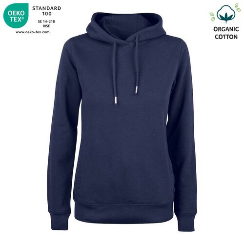 Sudadera Mod. ORGANIC COTTON HOODY LADIES Azul oscuro (580) Talla S