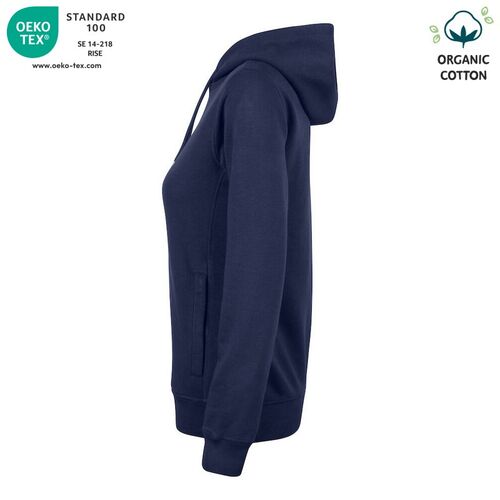 Sudadera Mod. ORGANIC COTTON HOODY LADIES Azul oscuro (580) Talla S