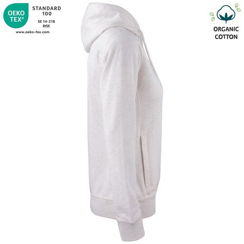 Sudadera Mod. ORGANIC COTTON HOODY LADIES (925) Nature Melange Talla S