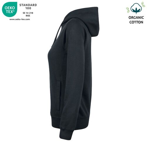 Sudadera Mod. ORGANIC COTTON HOODY LADIES Negro (99) Talla XL