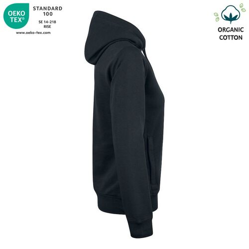 Sudadera Mod. ORGANIC COTTON HOODY LADIES Negro (99) Talla XL