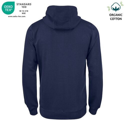 Sudadera Mod. ORGANIC COTTON HOODY FULL ZIP Azul oscuro (580) Talla XS