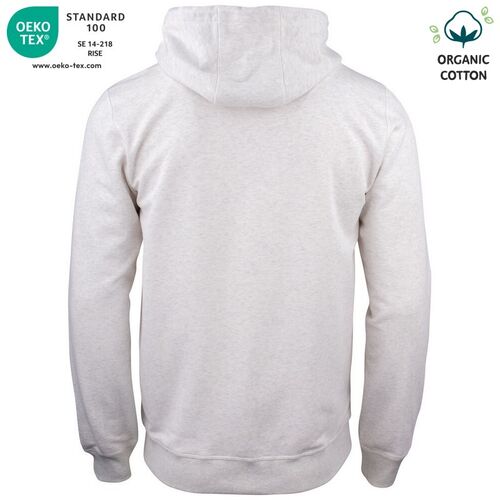 Sudadera Mod. ORGANIC COTTON HOODY FULL ZIP (925) Nature Melange Talla L