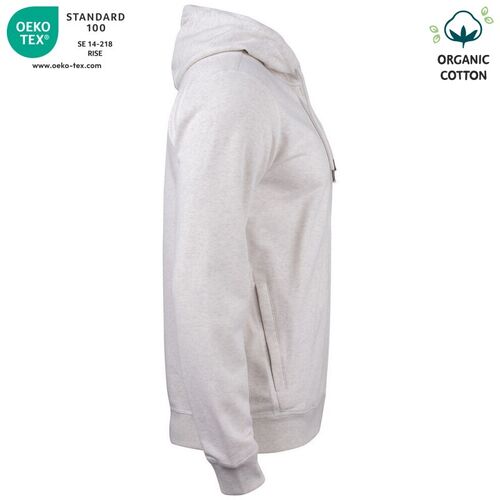 Sudadera Mod. ORGANIC COTTON HOODY FULL ZIP (925) Nature Melange Talla L