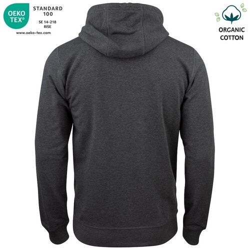 Sudadera Mod. ORGANIC COTTON HOODY FULL ZIP Antracita jaspeado (955) Talla 3XL
