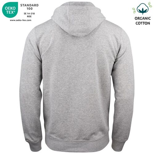 Sudadera Mod. ORGANIC COTTON HOODY FULL ZIP Gris jaspeado (95) Talla 3XL