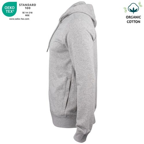 Sudadera Mod. ORGANIC COTTON HOODY FULL ZIP Gris jaspeado (95) Talla 3XL