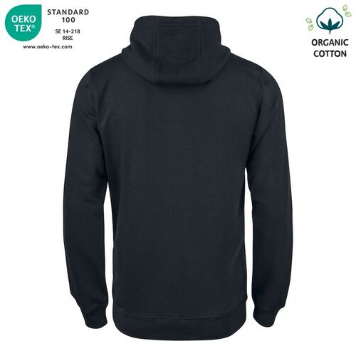 Sudadera Mod. ORGANIC COTTON HOODY FULL ZIP Negro (99) Talla 4XL
