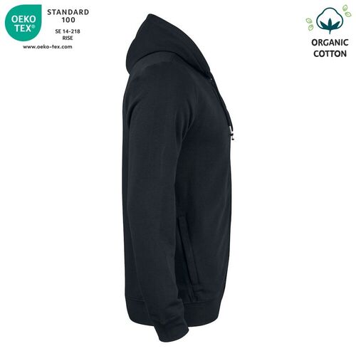 Sudadera Mod. ORGANIC COTTON HOODY FULL ZIP Negro (99) Talla 4XL
