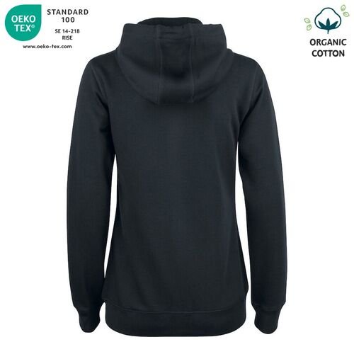 Sudadera Mod. ORGANIC COTTON HOODY FULL ZIP LADIES Negro (99) Talla S