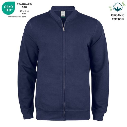 Sudadera Mod. ORGANIC COTTON CARDINGAN Azul oscuro (580) Talla L