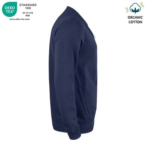 Sudadera Mod. ORGANIC COTTON CARDINGAN Azul oscuro (580) Talla L