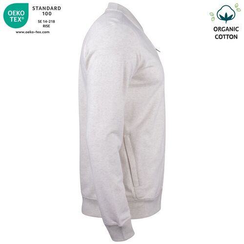 Sudadera Mod. ORGANIC COTTON CARDINGAN (925) Nature Melange Talla 3XL