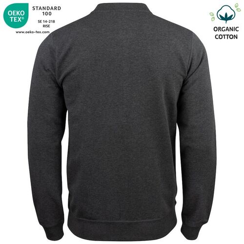 Sudadera Mod. ORGANIC COTTON CARDINGAN Antracita jaspeado (955) Talla L