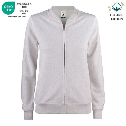 Sudadera Mod. ORGANIC COTTON CARDINGAN LADIES (925) Nature Melange Talla XS