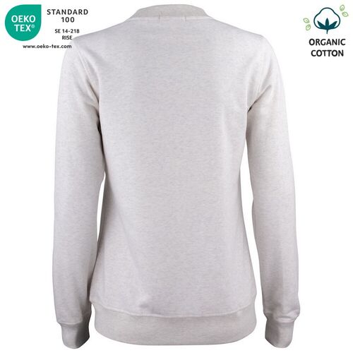 Sudadera Mod. ORGANIC COTTON CARDINGAN LADIES (925) Nature Melange Talla XS